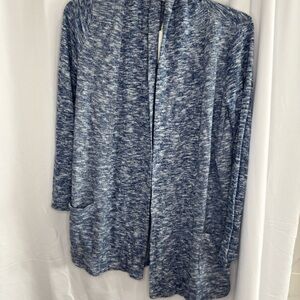 Blue Marled Women's Cardigan